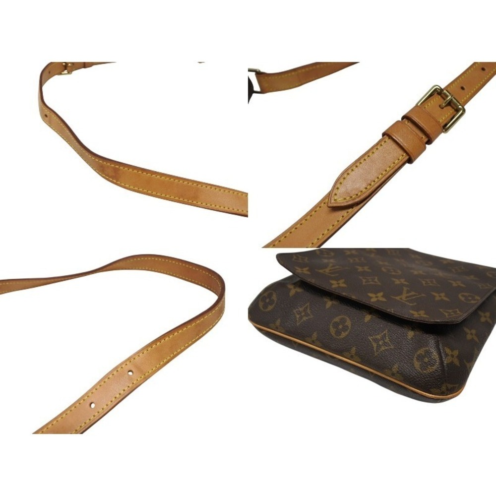 Louis Vuitton leather Leather Salsa Brown Bag tanned Shoulder Musette Monogram - Picture 6 of 9